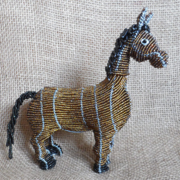 Beaded horse, handmade in S. Africa