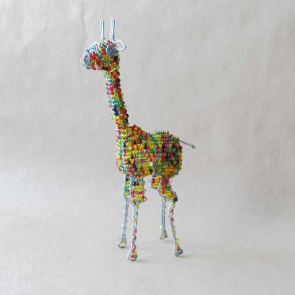 Multi coloured bead giraffe