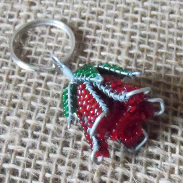 KYBr3-3D-keyring-beaded-rose-wire-South-African-for-sale-bazaar-africa