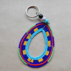 KYCmot-Maasai-loop-beaded-keyring-turquoise-for-sale-bazaar-africa