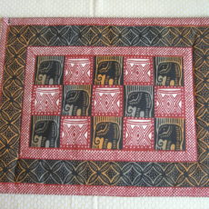 screen-print-geometric-cotton-pair-place mats from Zimbabwe