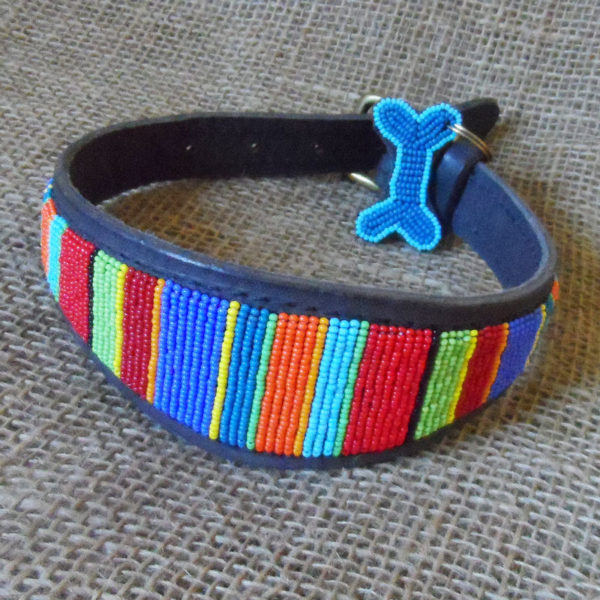 Maasai-beaded-lurcher-dog-collars-on-leather-handmade-in-Kenya