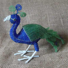 BASpk-Beaded-3D-peacock-on-wire-frame-for-sale-bazaar-africa