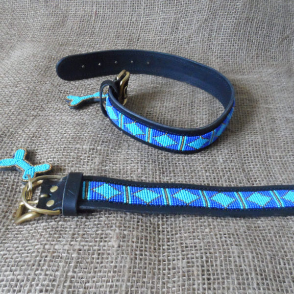 Maasai-1 ½-beaded-dog-collars-blue-triangles-on-leather-handmade-in-Kenya.jpg