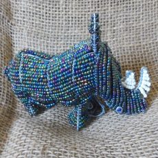 BAirm-Beaded-3D-rhino-medium-on-wire-frame-for-sale-bazaar-africa