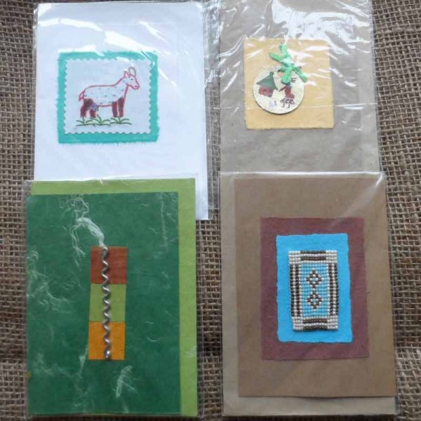 Crd2a-handcrafted-cards-set-of-4-for-sale-Bazaar-Africa