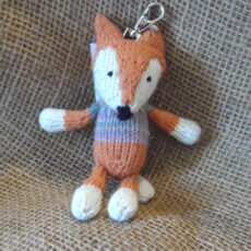 Kykf-knitted-fox-keyring-handcrafted-for-sale-bazaar-africa