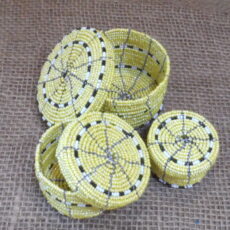 Bb3y-Set-of-3-yellow-trinket-boxes-handcrafted-in-Kenya-for-sale-bazaar-africa